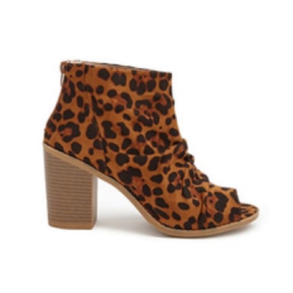 Leopard Print Ankle Boots